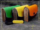 Geanta din piele si lemn